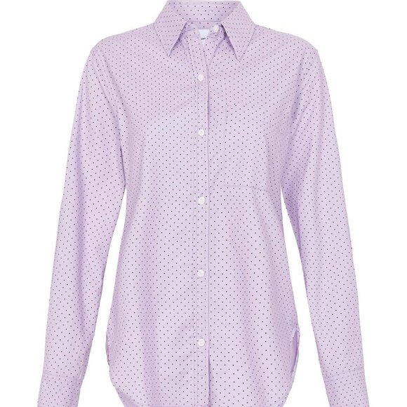 Current/Elliott Neal button down shirt in Orchid Polka Dot, Long sleeves, size 2 - Picture 5 of 15